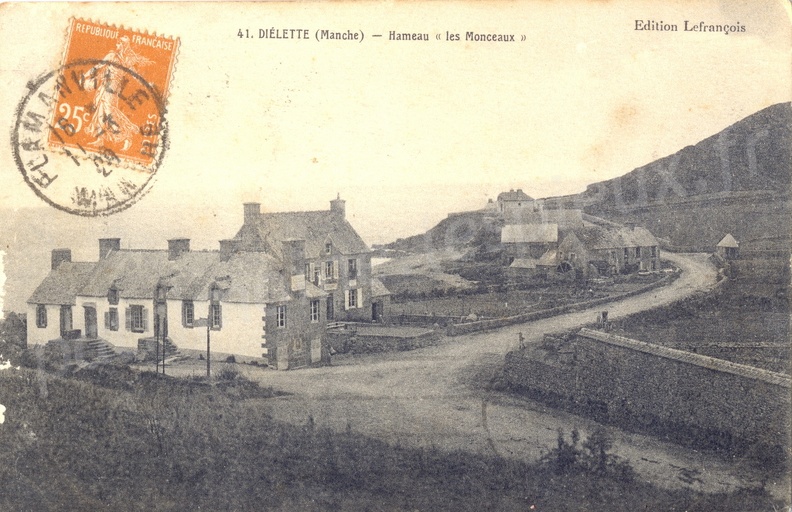 Diélette (Manche) - hameau "Les Monceaux"
