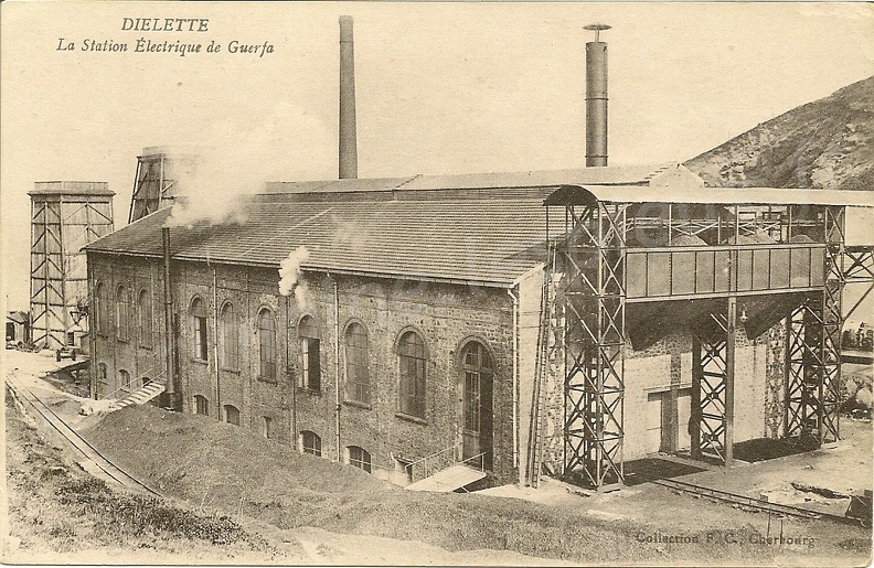 Diélette (Manche) - la station électrique de Guerfa