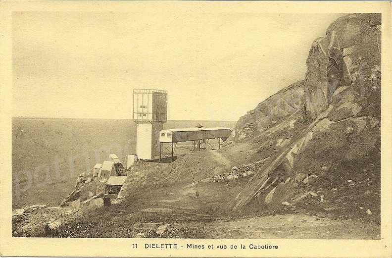 Diélette (Manche) - Mines et vue de la Cabotière