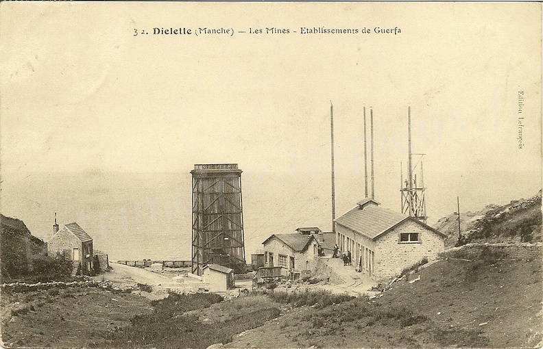 Diélette (Manche) - les Mines - établissements de Guerfa