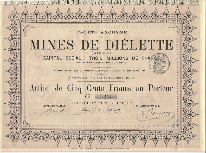 Mines de Diélette - action