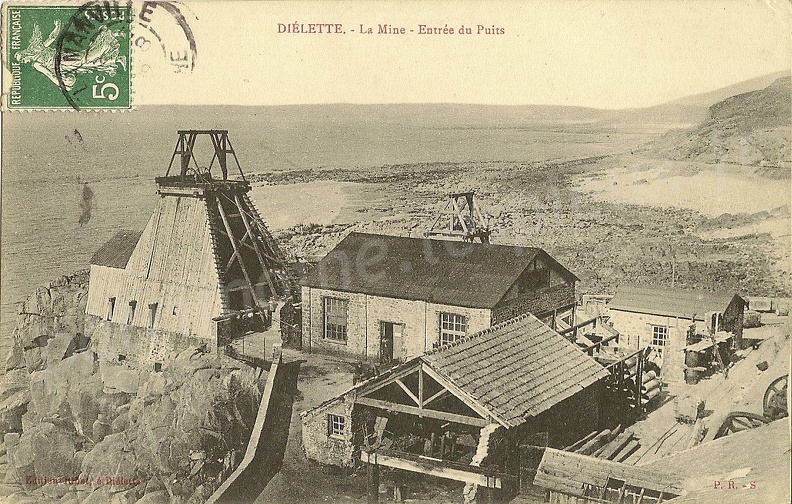 Diélette (Manche) - la Mine - Entrée du puits