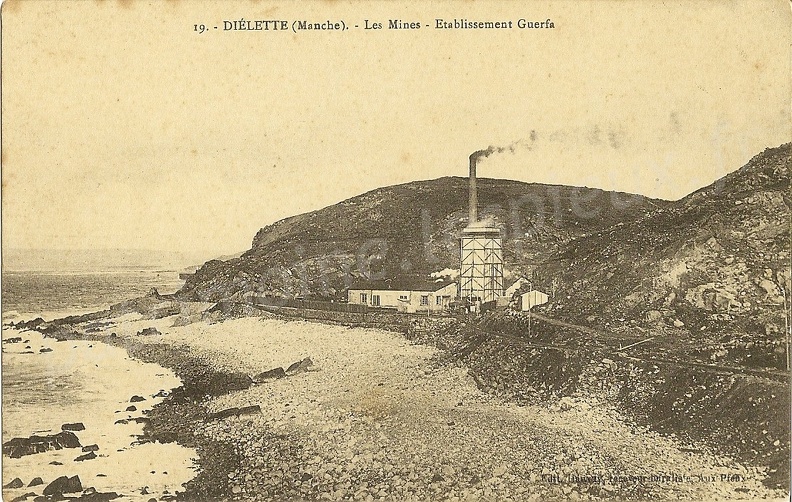 Diélette (Manche) - la Mine - Etablissements Guerfa