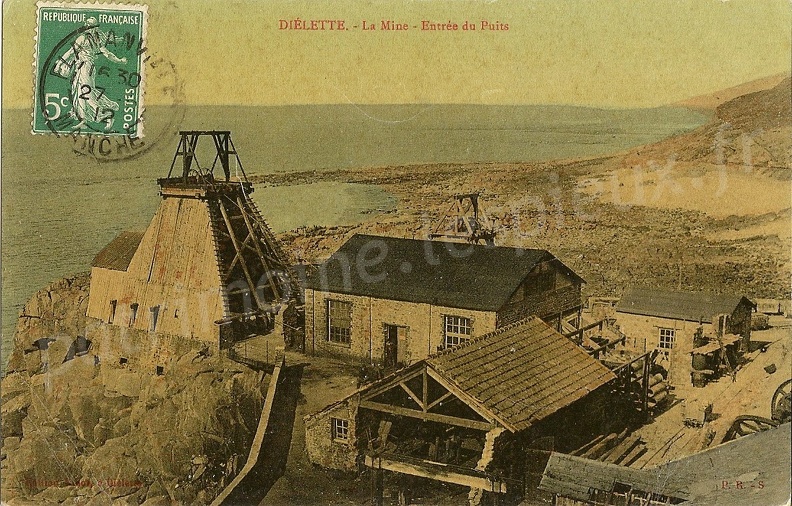 Diélette (Manche) - la Mine - Entrée du Puits