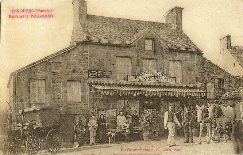 Les Pieux (Manche) - Café de la poste