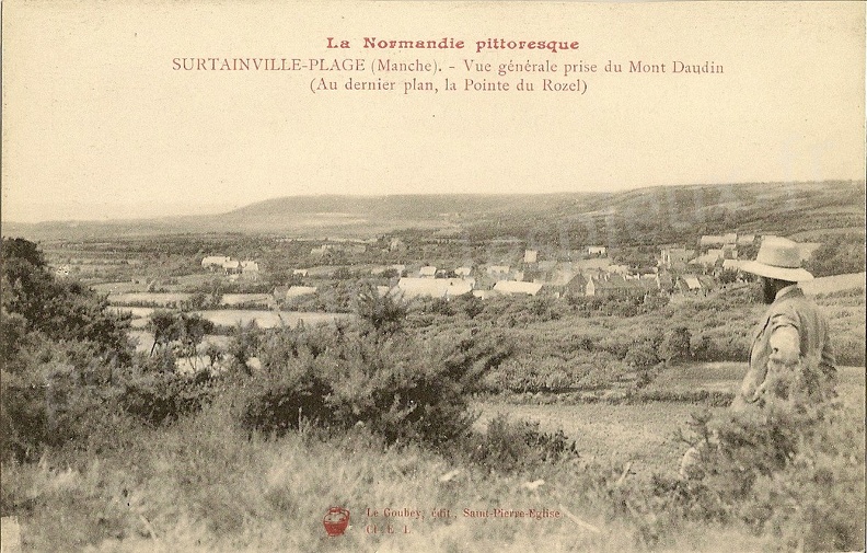 Surtainville-Plage (Manche) - Vue générale prise du Mont Daudin 
