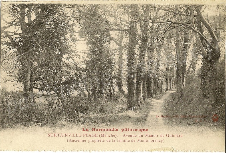 Surtainville-Plage (Manche) - avenue du Manoir de Guinfard (ancienne propriété de la famille de Montmorency)