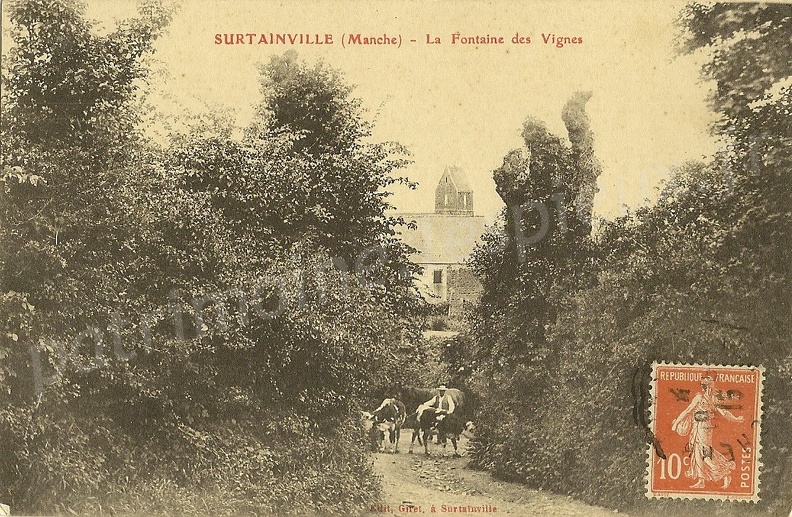 Surtainville (Manche) - La Fontaine des Vignes